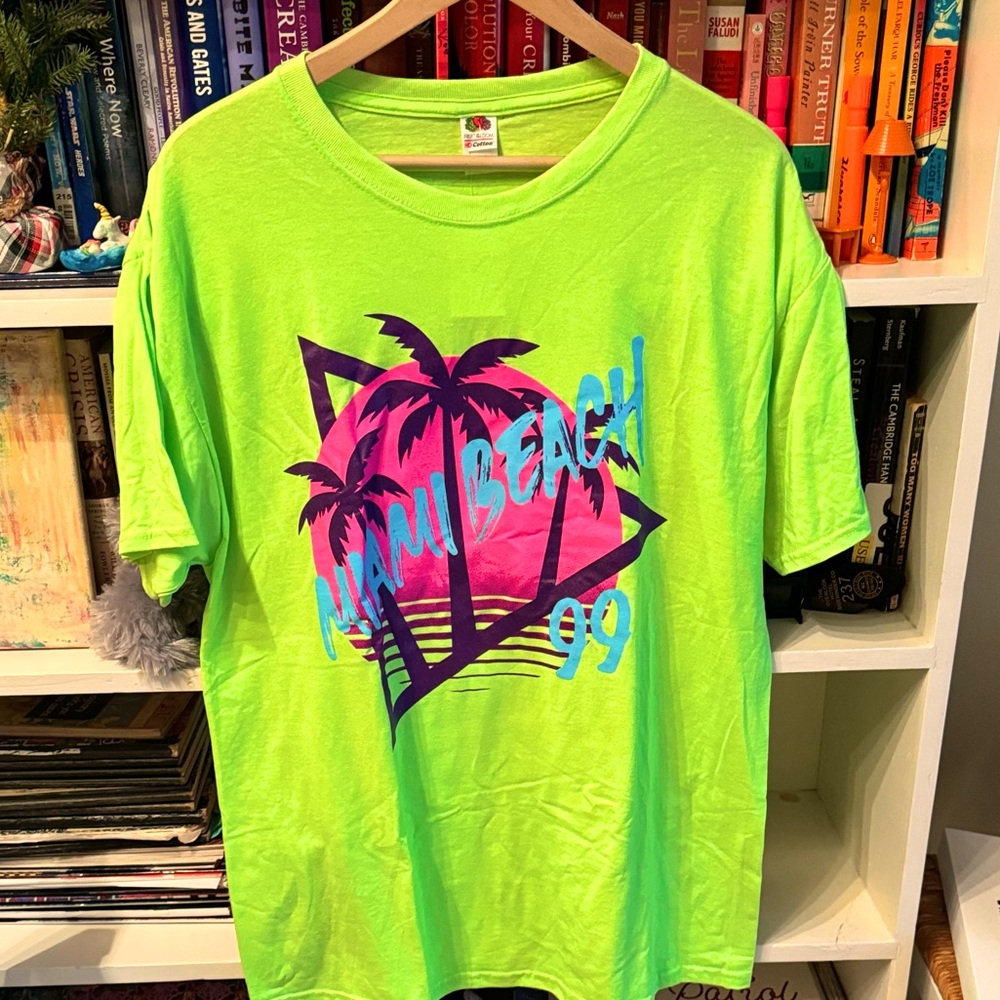 Miami Beach shirt totally 90s 80s vibe
